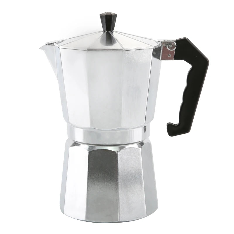 Hot Selling Moka Pot Portable Silver Aluminum Coffee Pot Stove Top Mocha Pot Mini Coffee Espresso Maker Coffee Moka