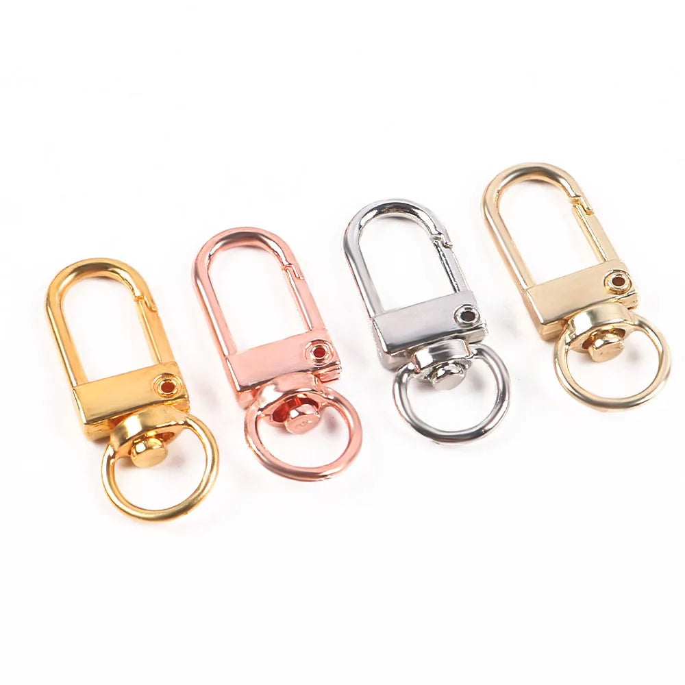 Metal Lobster Claw Clasps Swivel LanyardsTrigger Snap Hooks Strap for Keychain Key Rings