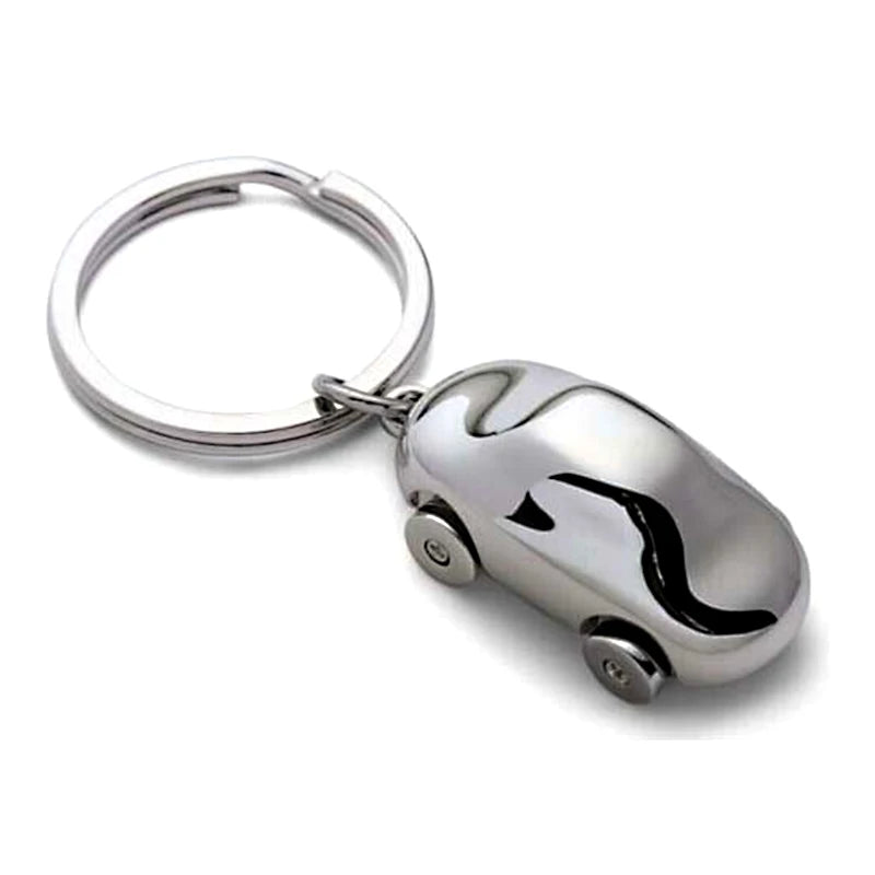 Luxury German Shaped Zinc Alloy UV Printed Vintage Cartoon Fashion Mini 3D Sport Car Model Keychain