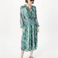 Wedding Dresses Women's Dress Strap Butterfly Flower Waist Cinching Long Sleeved Casual Holiday Dress