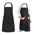 Wholesale Waterdrop-Resistant Adjustable Chef Bib Apron with 2 Pockets Men's & Women's Kitchen & BBQ Cooking Apparel Waist Type