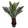 Nordic Large Simulation Tree Green Artificial Plant Cycad Fall Metro Tree with Fake Pot Plastic for Living Room Decoration