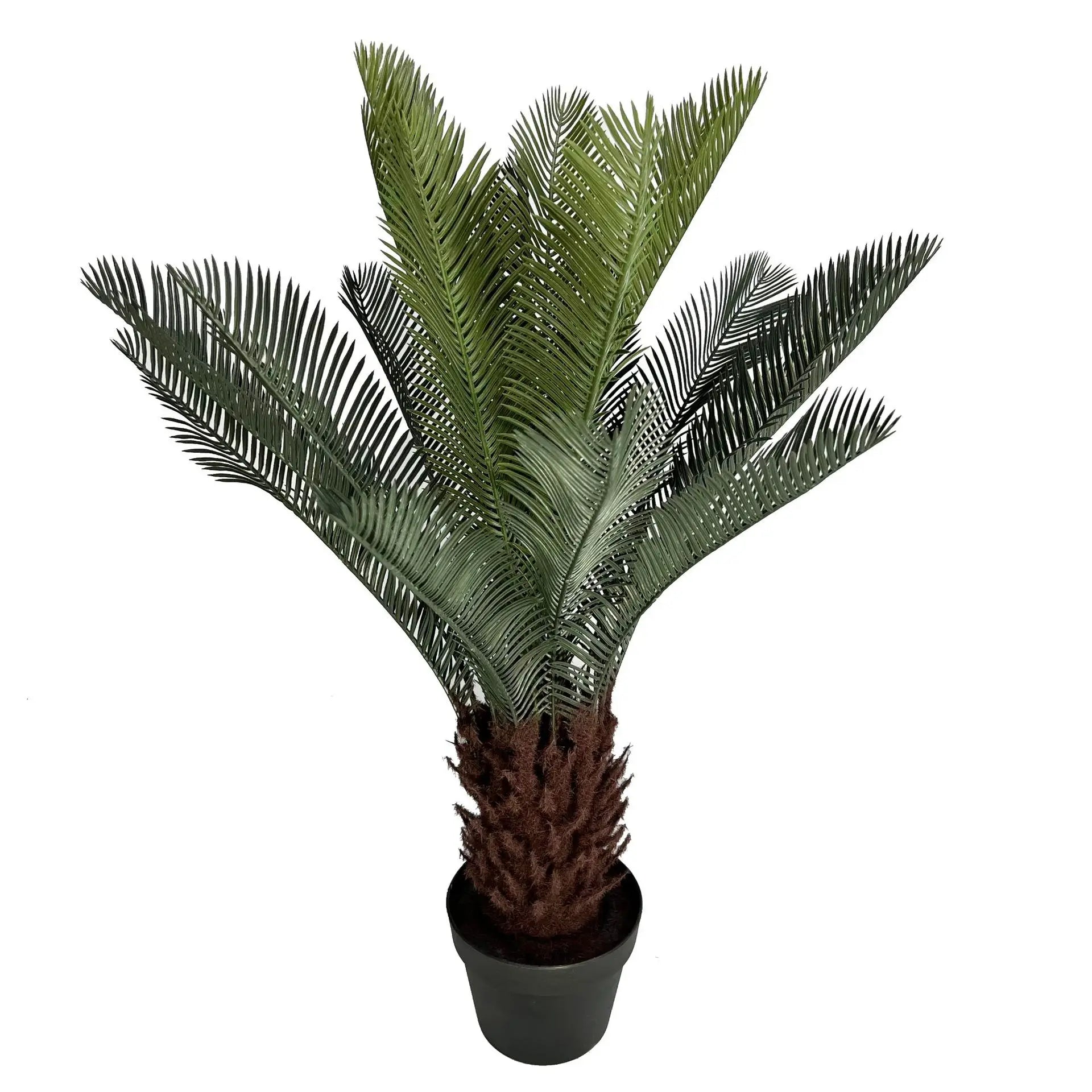 Nordic Large Simulation Tree Green Artificial Plant Cycad Fall Metro Tree with Fake Pot Plastic for Living Room Decoration