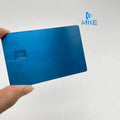 Stainless Steel Bank Credit Brushed Blue Cards with Slot