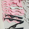 Make  Your Own logo Eyelash Tweezers Stainless Steel False Eyelash Applicator Private Label Eye Makeup Tools