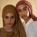 Fashion Thick Suede Soft Velvet Feeling Solid Color Head Scarf for Women