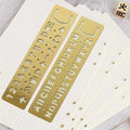 New Arrival Factory Sale Good Design Custom logo Metal Letter Number Bookmark