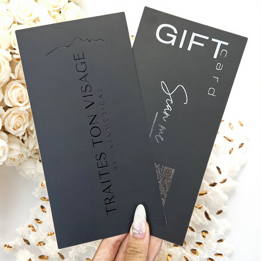 Luxury Unique Brand Name Gold Foil UV Thick Business Card Embossed Logo Gold Edges Free Custom Paper Paperboard Printing