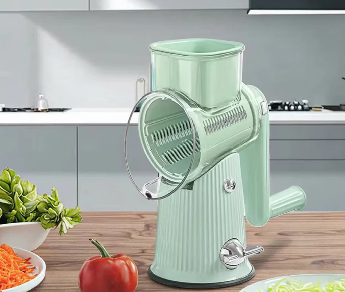 Multi-Function Vegetable Cutter Hand Roller Kitchen Artifact Convenient PP Plastic Wholesale Vegetable Cutting Tool