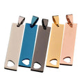 Solid Stainless Steel Keychain with Modern Heart Cut Shape Custom Logo Laser Plated Silk Screen Printed Tag Customizable Logo