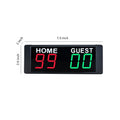 Rechargeable Electronic 1.5 Inch LED Mini Digital Scoreboard Back Magnetic Wireless Remote Control for Basketball Games Scoring