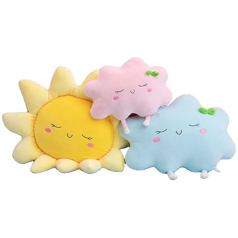 Creative Clouds Decoration pink and Blue Cloud Pillow Cute Sun Pillow