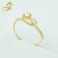 Best Selling Classics Design Eternity Ring 18K Solid Gold Zircon Wedding Gift Fine Jewelry