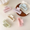 Women Hair Accessories Wheat Straw Marble Strong Hold Nonslip Eco Friendly Big Clip Shiny Matte Hair Claw for Thick Hair