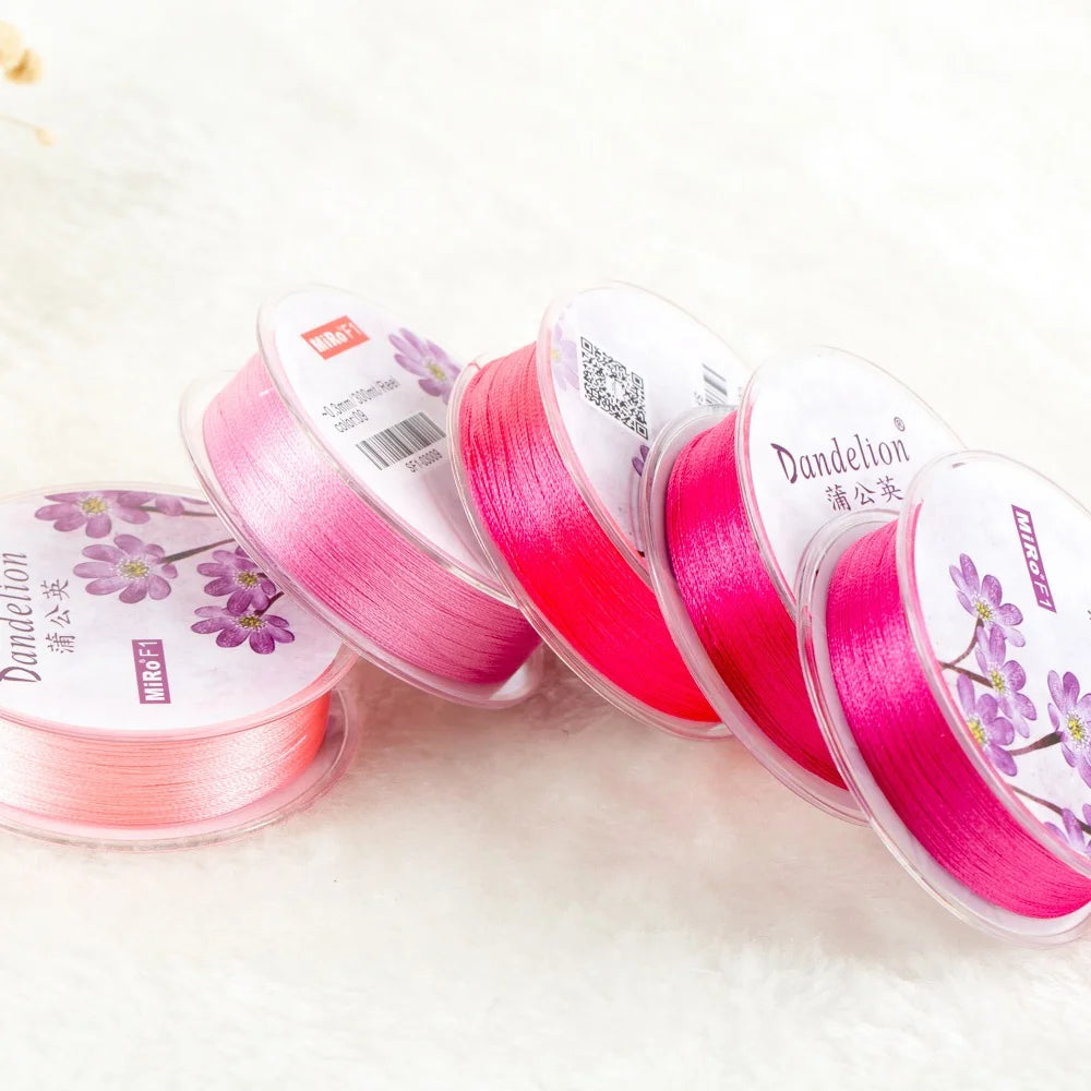 Braided Cord 0.3mm Color Jewelry Cord Polyester Rope Jewelry Accessories Thread Bracelet Necklace Tassel