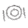 New Arrival Unisex Korean Vintage Style 100mm Stainless Steel 14K Gold Plated Chandelier Hoop Earrings Crystal Rhinestone