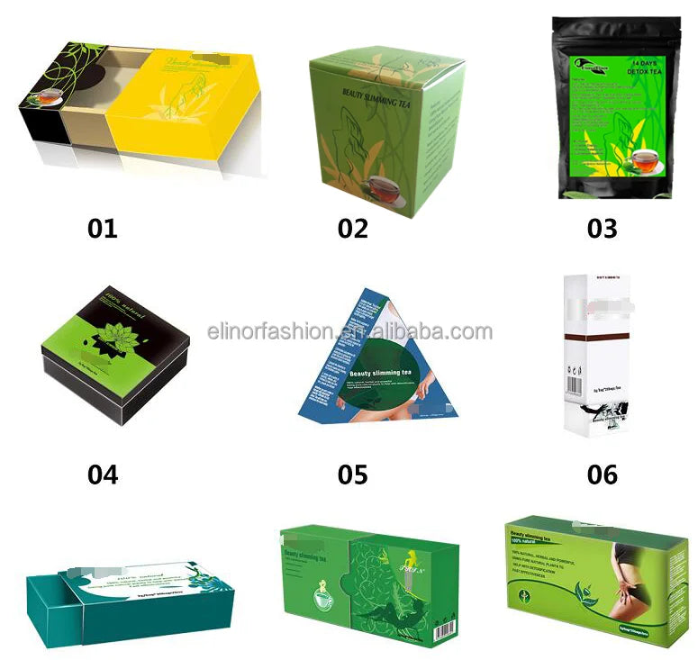 China Organic Slimming Tea with Vitamins & 100% Natural Herbal Ingredients 14 Days for Effect Better Pills Bag Packaging