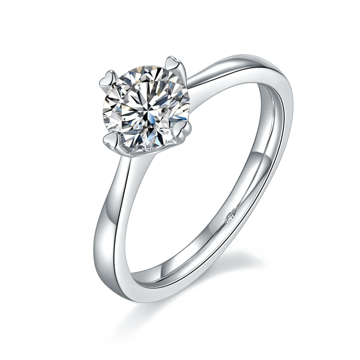 China Supplier Customized Jewelry Design 5 Carat Gold Moissanite Ring for Women Wedding or Jewelry Gift