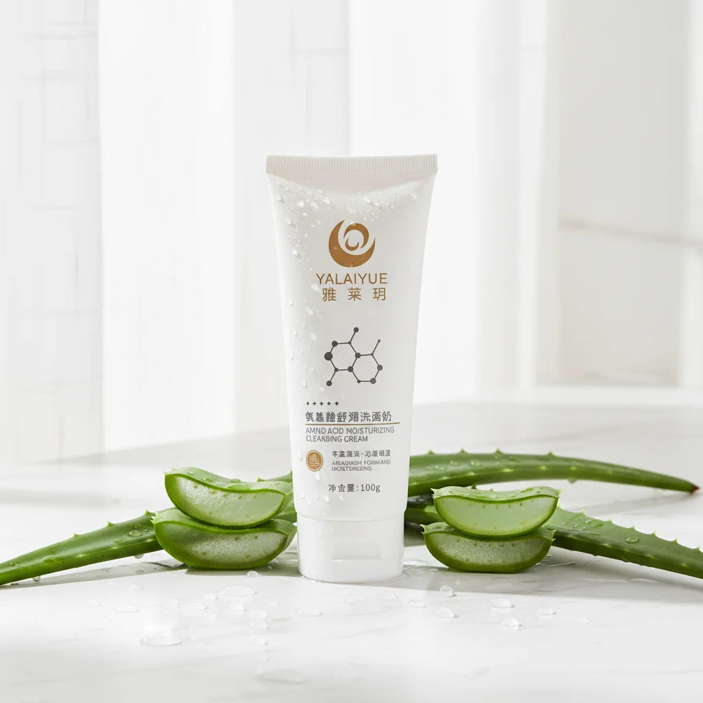 Private Label OEM ODM Organic Natural Rice Water Whitening Facial Face Wash for Oily Skin Foam Adults Pore Cleansing Cream