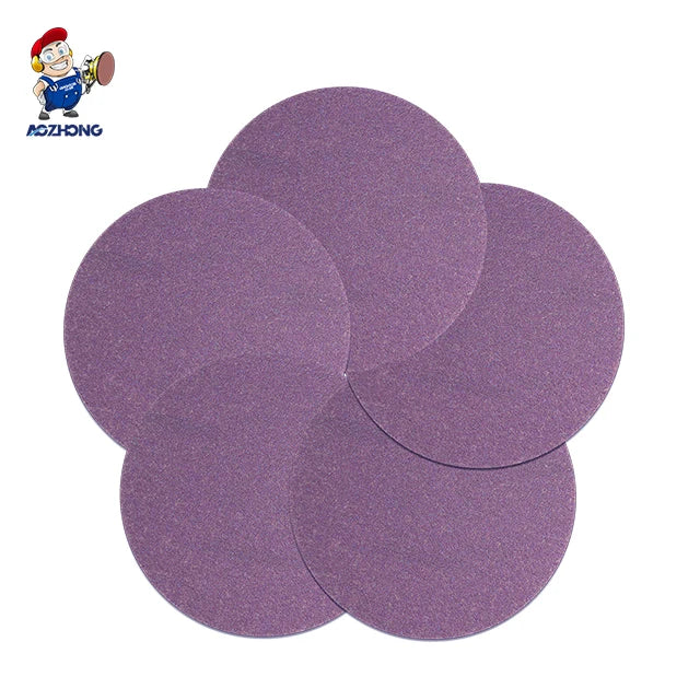 5 Inch 6 Inch Ceramic Abrasive Paper No Hole Sanding Disc for Sanding Car Wood
