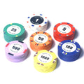 Factory Direct Sales Ceramic Poker Chips New Color Design Ceramic Material Customized Poker Chips