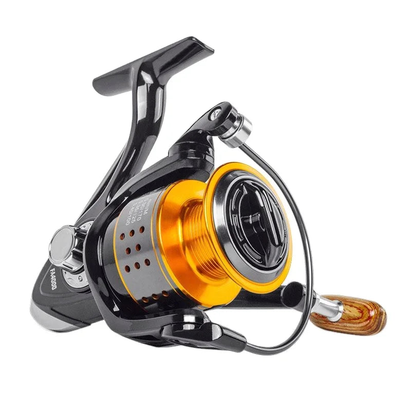 Topline FA1000-6000 Fishing Reel Metal Spool Max Drag 8KG Spinning Reel High Speed 5.2:1fishing Reels Saltwater Spinning
