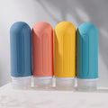 Travel Silicone Squeeze Bottle 89ml BPA Free Reusable Outdoor Refilling Set with Lid