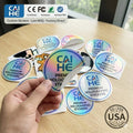 Wholesale Customize Holographic Printing Outdoor UV Proof Waterproof Adhesive PVC Vinyl Decal Die Cut Logo Stickers Label Candle