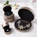 Wedding Black Leather Gold Champion White Jewlery Blue Jewelry Hinge Luxury Ring BoxGolden Big Jewelry Box