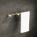 Modern Design Wall-Mounted Gold and Black Metal Towel Rack Bathroom Storage Rail Shelf with Toilet Bar Accessories for Hotels