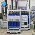 4*4 Promotional 232mm 50L 200Bar Oxygen Cylinder Rack Offshore Platform DNV Argon Cylinder Rack