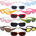 Rectangle Sunglasses for Women Men Trendy Retro Fashion Sun Glasses Vintage UV 400 Protection Square Frame 2024