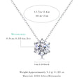Women's 3CT 1.0CT 14K White Gold Lab Grown Diamond Moissanite Necklace with GRA Certificate Religious Style Jewelry