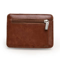 Wholesale Zipper Pocket Slim Sublimation Gift Card Holder Business Money Clip Card Holder for Men