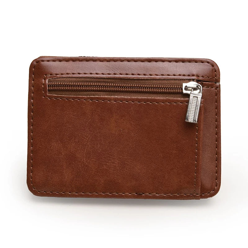 Wholesale Zipper Pocket Slim Sublimation Gift Card Holder Business Money Clip Card Holder for Men