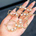 2023 New Temperament Pearl Hairpin Bangs Clip Korean Simple Cute Girl Hair Claw Clips Headdress