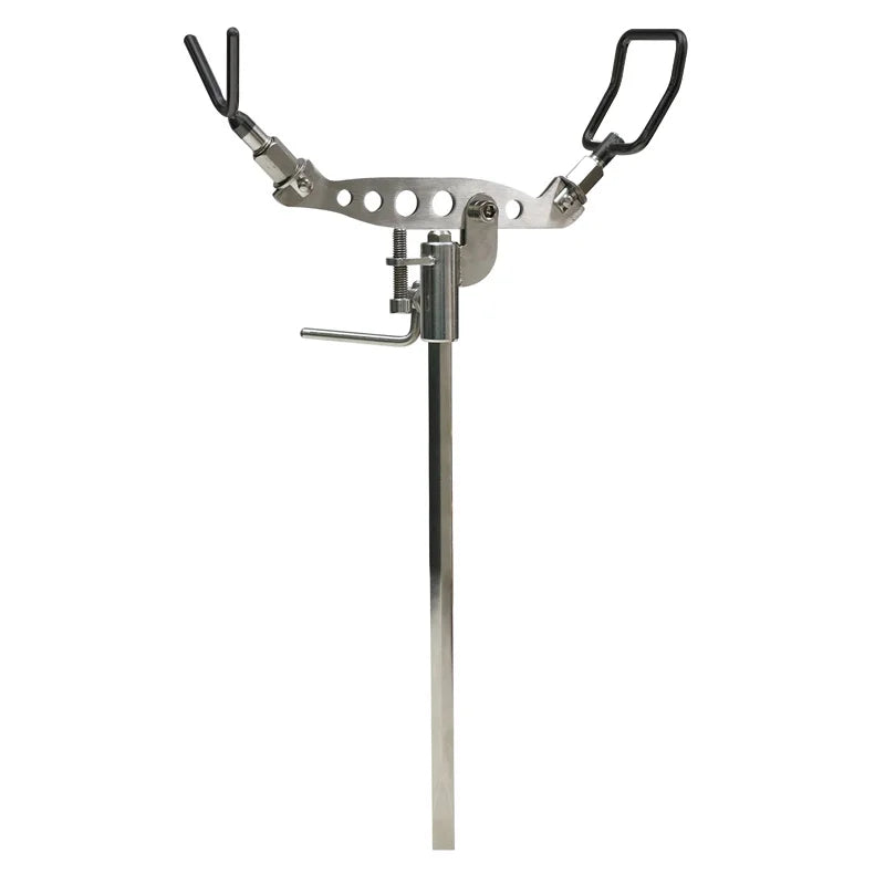 New Stainless Steel  All Metal Single Leg Fishing Rod Holder Multi-Angle Adjustment Rock Fishing Tackle