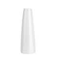 Custom 5.5 Inch White Ceramic Bud Vases Conic Small Bud Decorative Floral Vase for Home Decor Centerpieces