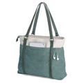 Cute Fashion Modern Perfect Big Zip Top Designer Womens Ladies 15.6 Work Laptop Cotton Canvas Library Book Tote Bag