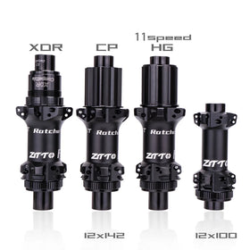 ZTTO R2 Disc Brake Road Bike Hub Straightpull 24 Hole XDR Wheel Ultralight 36T Ratchet HG Core Lock Center Thru Axle 12x100