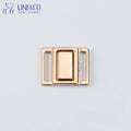 2026 NEW Adjustable Zinc Alloy Bra Buckle Front Closure Sliding Button Hardware for Underwear