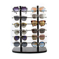 High Quality Eyeglass Wall Display Rack Eyewear Stand Double 12 Pairs Row Eyeglasses Holder Stand