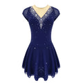 For LIUHUO Girls Women Competition Figure Skating Dress Rhinestones Rhythmic Gymnastics Dance Leotard Ballroom Skating Dress