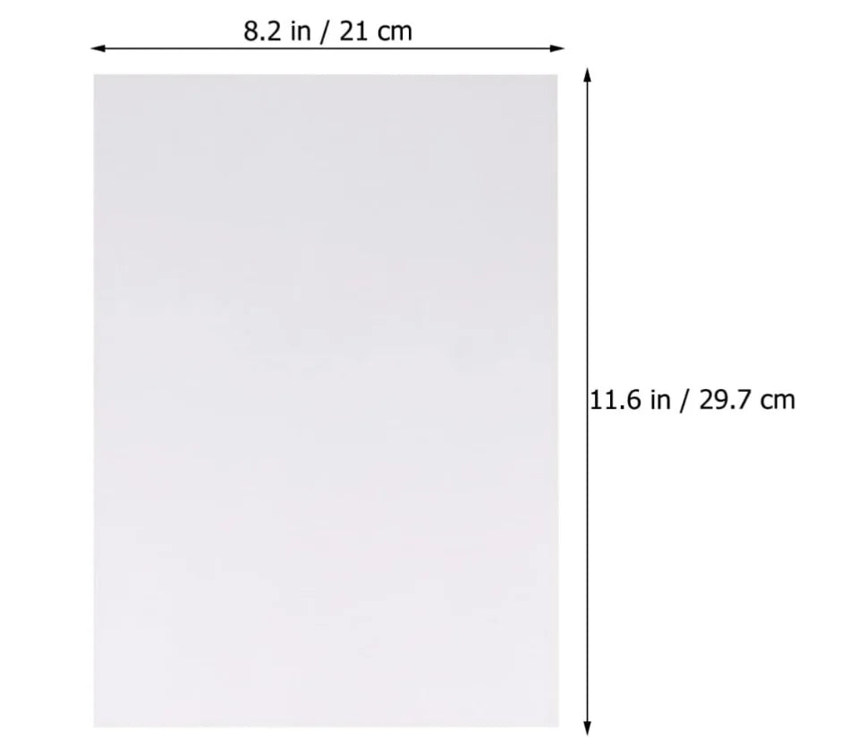 Reusable  A4/A5 120g Double Sided Washi Tape Blank Silicon Anti-sticking Hand Tent Release Paper Stickers Sheets