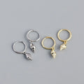 2024 INS 925 Sterling Silver Summer Beach Geometric Shell Conch Shape Hoop Earring Jewelry for Women