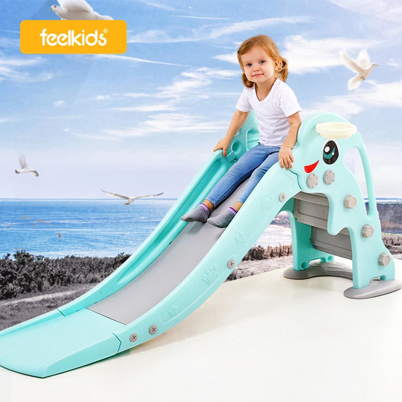 Feiqitoy Multifunctional New Design Baby Slide and Swing Indoor Kids Children Plastic Outdoor MegaBDM