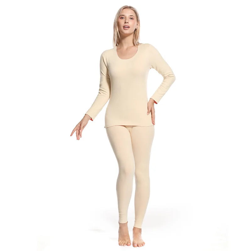 AI-MICH Women Custom Long Winter Thermal Underwear Wholesale OEM Spandex Autumn Windproof Clothes Coat Fleece Thermal Underwear