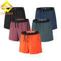 Custom Logo Recycled Jogging Shorts Double Layer Mesh Liner Mid Waist Trail Sportswear Casual Style Race Running Shorts