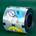 90/95 Caliber Cartoon Figure Printed logo Cup Sealing  Film Milk Tea Plastic Cup Soybean Milk Sealing Film One Roll Binding