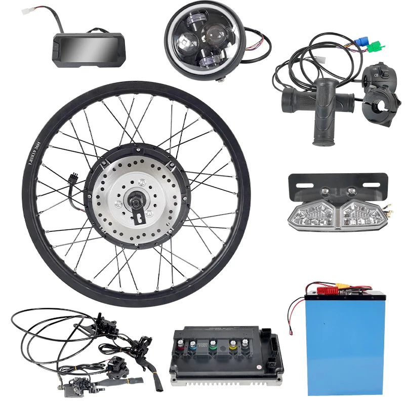 DIY Dirt 36v 48v 300w 500w 750w 1000w Electric Bike Parts Hub Motor Kit with 48v 1000w Electric Bike Battery